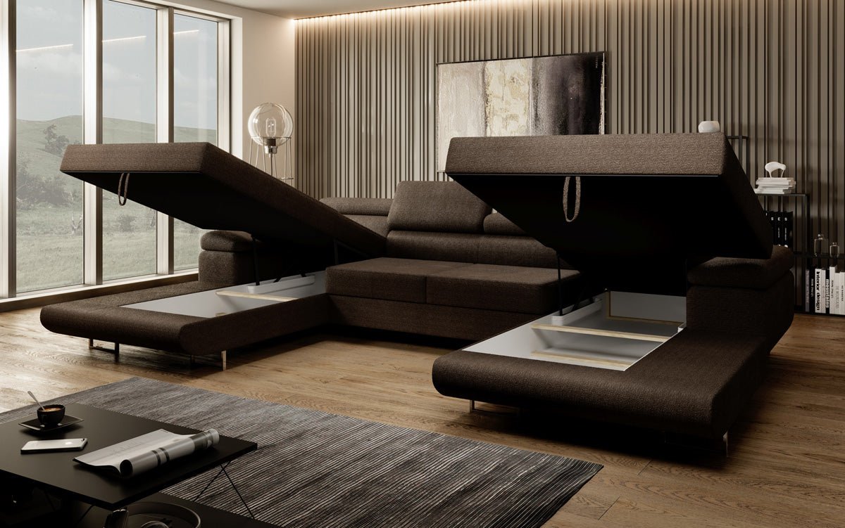 Luxuriöses Calvera U-Sofa: Verwandlungsfähig, Bequem, Stilvoll – Ideal für Ihr Wohnzimmer