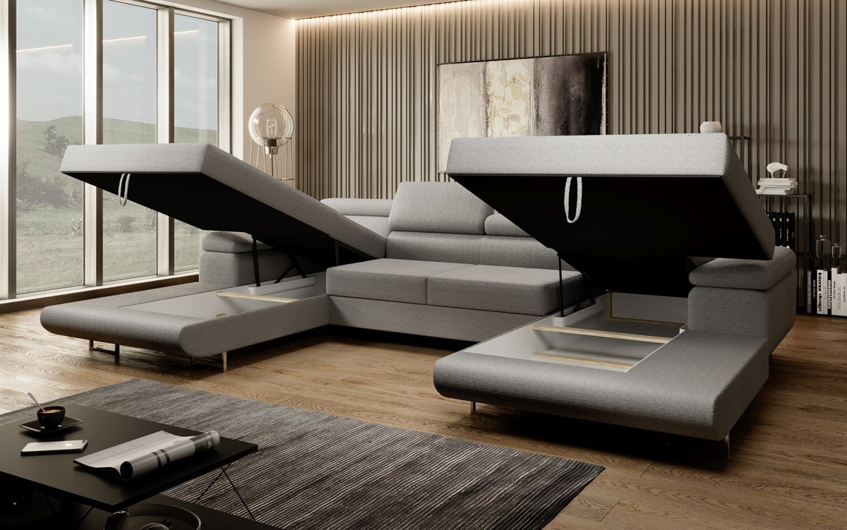 Luxuriöses Calvera U-Sofa: Verwandlungsfähig, Bequem, Stilvoll – Ideal für Ihr Wohnzimmer