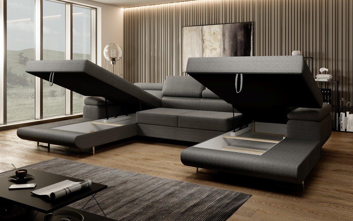 Luxuriöses Calvera U-Sofa: Verwandlungsfähig, Bequem, Stilvoll – Ideal für Ihr Wohnzimmer