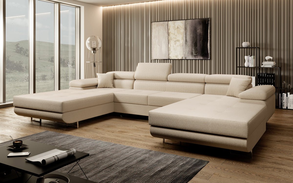 Luxuriöses Calvera U-Sofa: Verwandlungsfähig, Bequem, Stilvoll – Ideal für Ihr Wohnzimmer