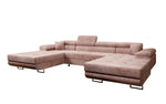 Lade das Bild in den Galerie-Viewer, Luxuriöses Designer U-Sofa Calvera mit Schlaffunktion und Stauraum in Cordstoff
