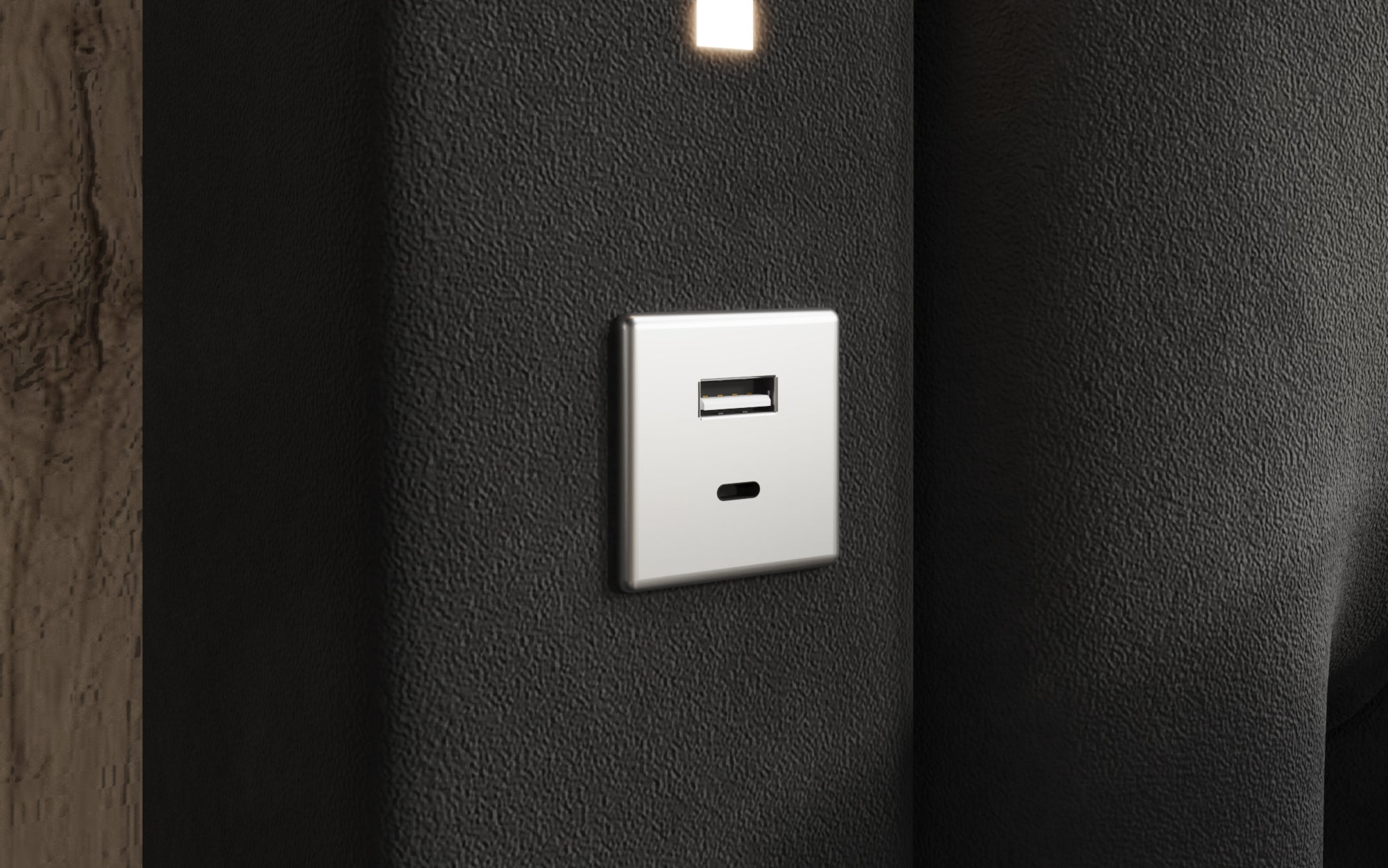 Luxuriöses Designer-Polsterbett Relina: Samt, RGB-Beleuchtung, USB & Geräumiger Stauraum