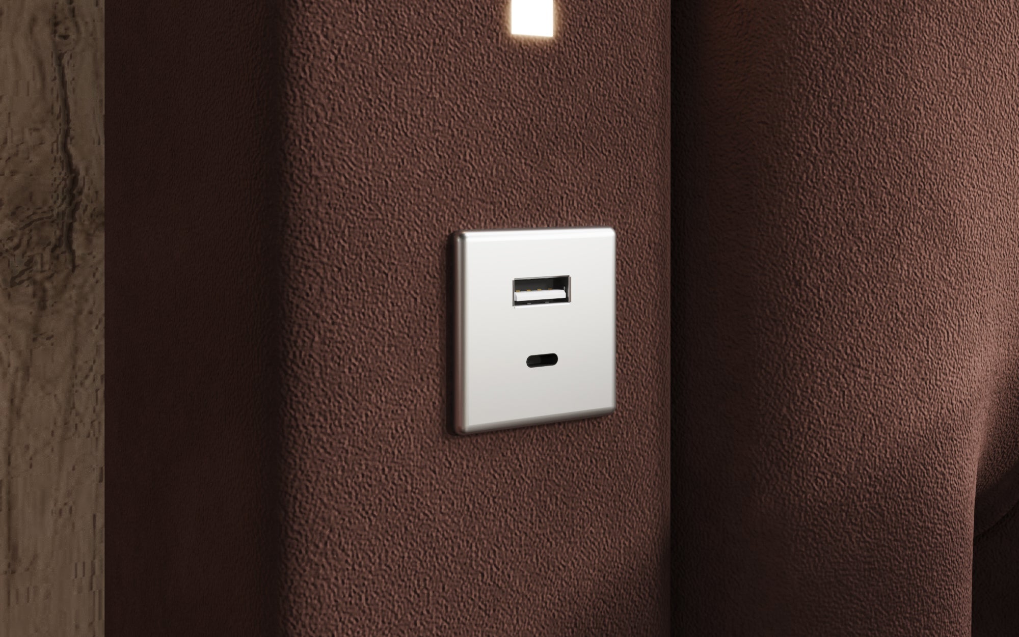 Luxuriöses Designer-Polsterbett Relina: Samt, RGB-Beleuchtung, USB & Geräumiger Stauraum