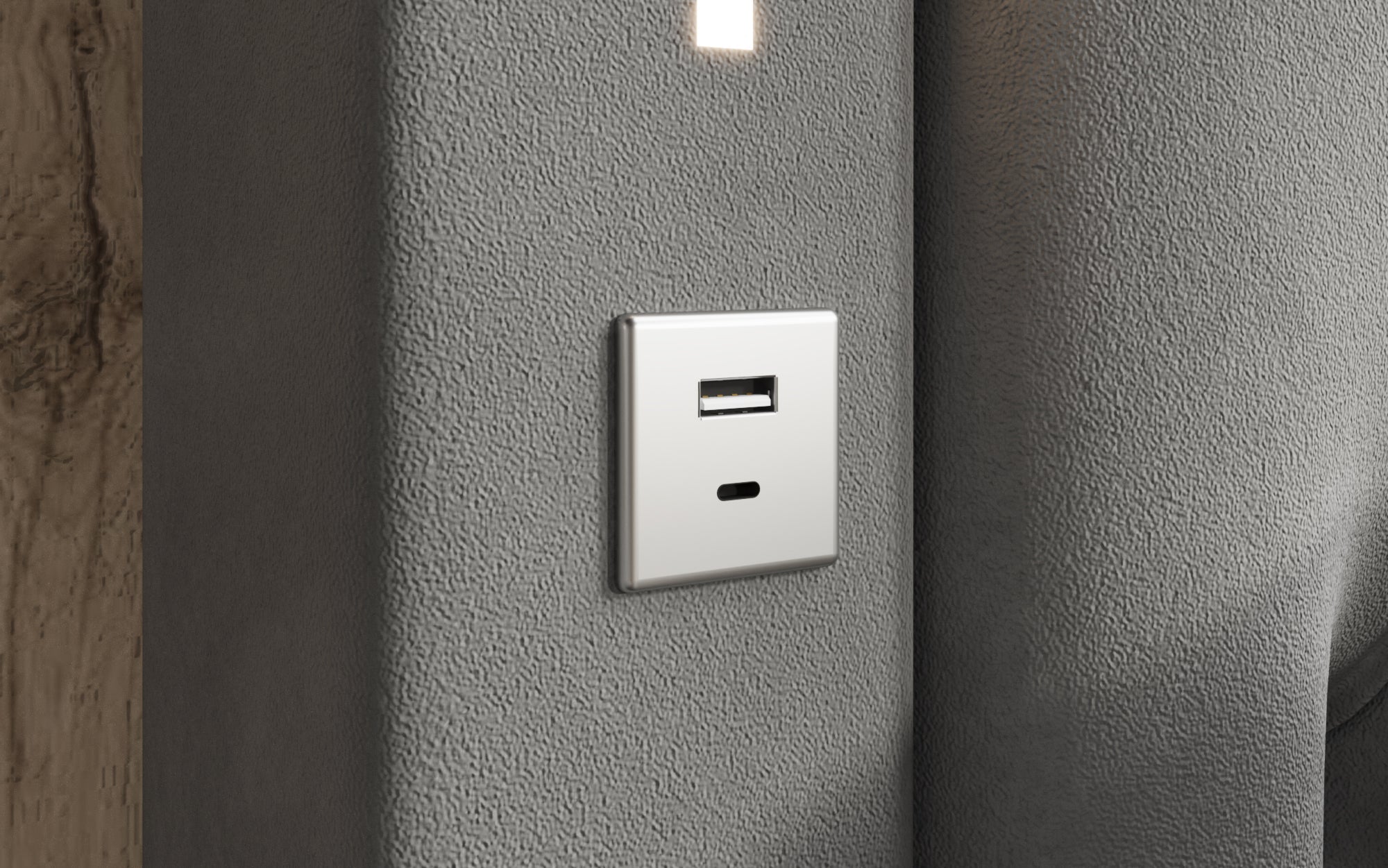 Luxuriöses Designer-Polsterbett Relina: Samt, RGB-Beleuchtung, USB & Geräumiger Stauraum
