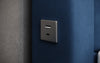 Luxuriöses Samt-Boxspringbett Troja mit Stauraum, RGB-LED, USB-Anschluss, USBC, Fernbedienung