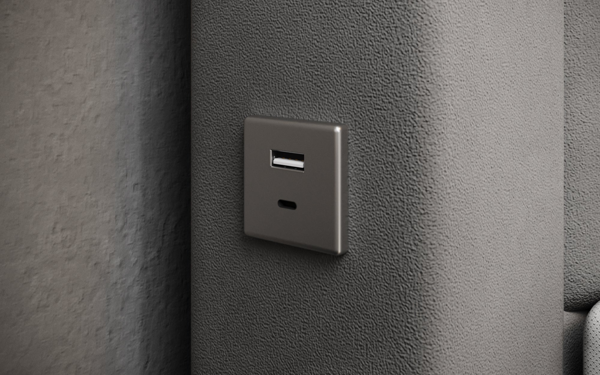 Luxuriöses Samt-Boxspringbett Troja mit Stauraum, RGB-LED, USB-Anschluss, USBC, Fernbedienung