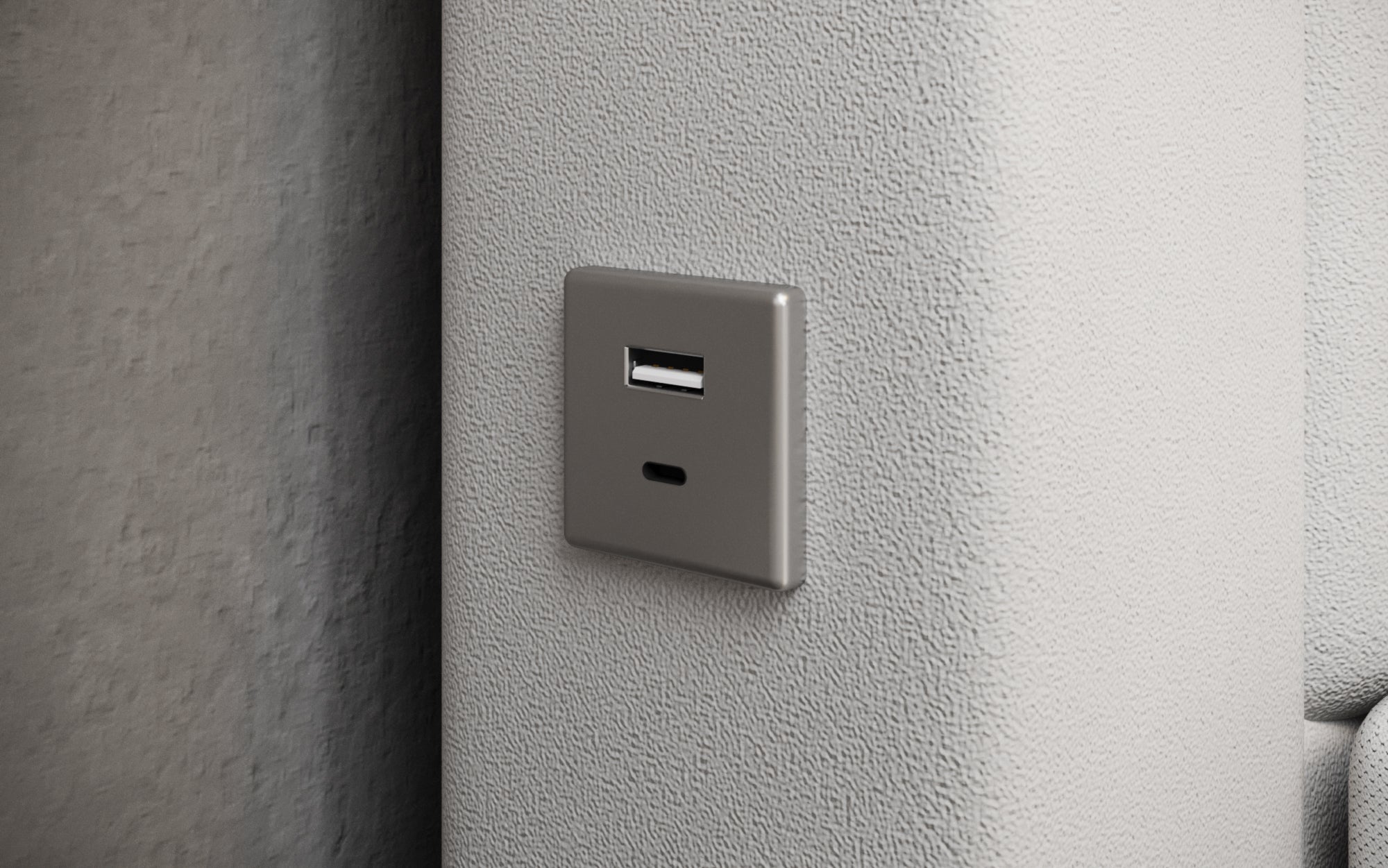 Luxuriöses Samt-Boxspringbett Troja mit Stauraum, RGB-LED, USB-Anschluss, USBC, Fernbedienung