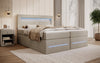 Minera Boxspringbett mit LED, USB, Stauraum – Luxuriöser Schlafkomfort
