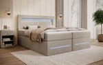 Lade das Bild in den Galerie-Viewer, Minera Boxspringbett mit LED, USB, Stauraum – Luxuriöser Schlafkomfort
