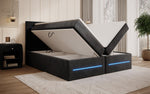 Lade das Bild in den Galerie-Viewer, Minera Boxspringbett mit LED, USB, Stauraum – Luxuriöser Schlafkomfort
