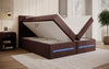 Minera Boxspringbett mit LED, USB, Stauraum – Luxuriöser Schlafkomfort