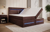 Minera Boxspringbett mit LED, USB, Stauraum – Luxuriöser Schlafkomfort