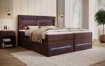 Lade das Bild in den Galerie-Viewer, Minera Boxspringbett mit LED, USB, Stauraum – Luxuriöser Schlafkomfort

