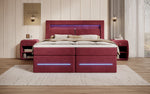 Lade das Bild in den Galerie-Viewer, Minera Boxspringbett mit LED, USB, Stauraum – Luxuriöser Schlafkomfort
