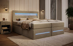 Lade das Bild in den Galerie-Viewer, Minera Boxspringbett mit LED, USB, Stauraum – Luxuriöser Schlafkomfort

