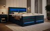 Minera Boxspringbett mit LED, USB, Stauraum – Luxuriöser Schlafkomfort