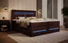 Minera Boxspringbett mit LED, USB, Stauraum – Luxuriöser Schlafkomfort