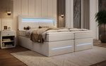 Lade das Bild in den Galerie-Viewer, Minera Boxspringbett mit LED, USB, Stauraum – Luxuriöser Schlafkomfort
