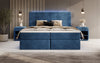 Luxuriöses Boxspringbett Voyage mit LED & Stauraum, Samtbezug