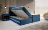 Luxuriöses Boxspringbett Voyage mit LED & Stauraum, Samtbezug