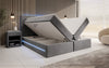 Luxuriöses Samt Boxspringbett Voyage mit LED-Beleuchtung und Stauraum