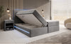 Luxuriöses Samt Boxspringbett Voyage mit LED-Beleuchtung und Stauraum