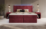 Lade das Bild in den Galerie-Viewer, Luxuriöses Boxspringbett Voyage mit LED &amp; Stauraum, Samtbezug

