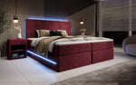 Lade das Bild in den Galerie-Viewer, Luxuriöses Boxspringbett Voyage mit LED &amp; Stauraum, Samtbezug
