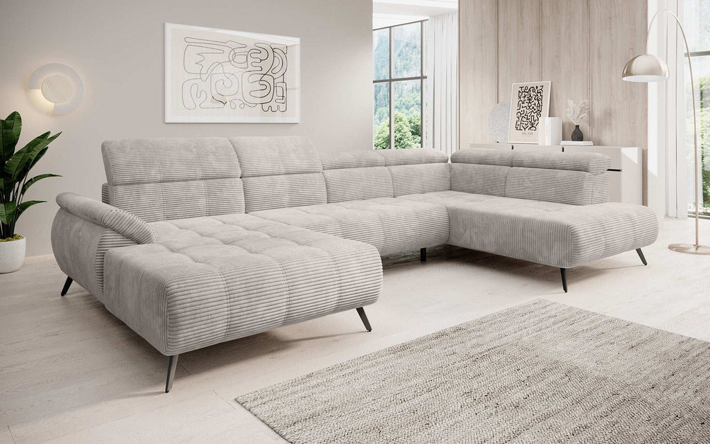Luxuriöses Designer Sofa Genova III: Elektrischer Sitz, Verstellbare Kopflehnen, Maximaler Komfort