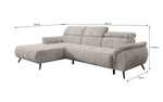 Lade das Bild in den Galerie-Viewer, Luxuriöses Designer Sofa Genova I mit elektrischer Sitzverlängerung, USB, Schlaf- &amp; Klappfunktion
