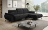 Luxuriöses Designer Sofa Genova I mit elektrischer Sitzverlängerung, USB, Schlaf- & Klappfunktion