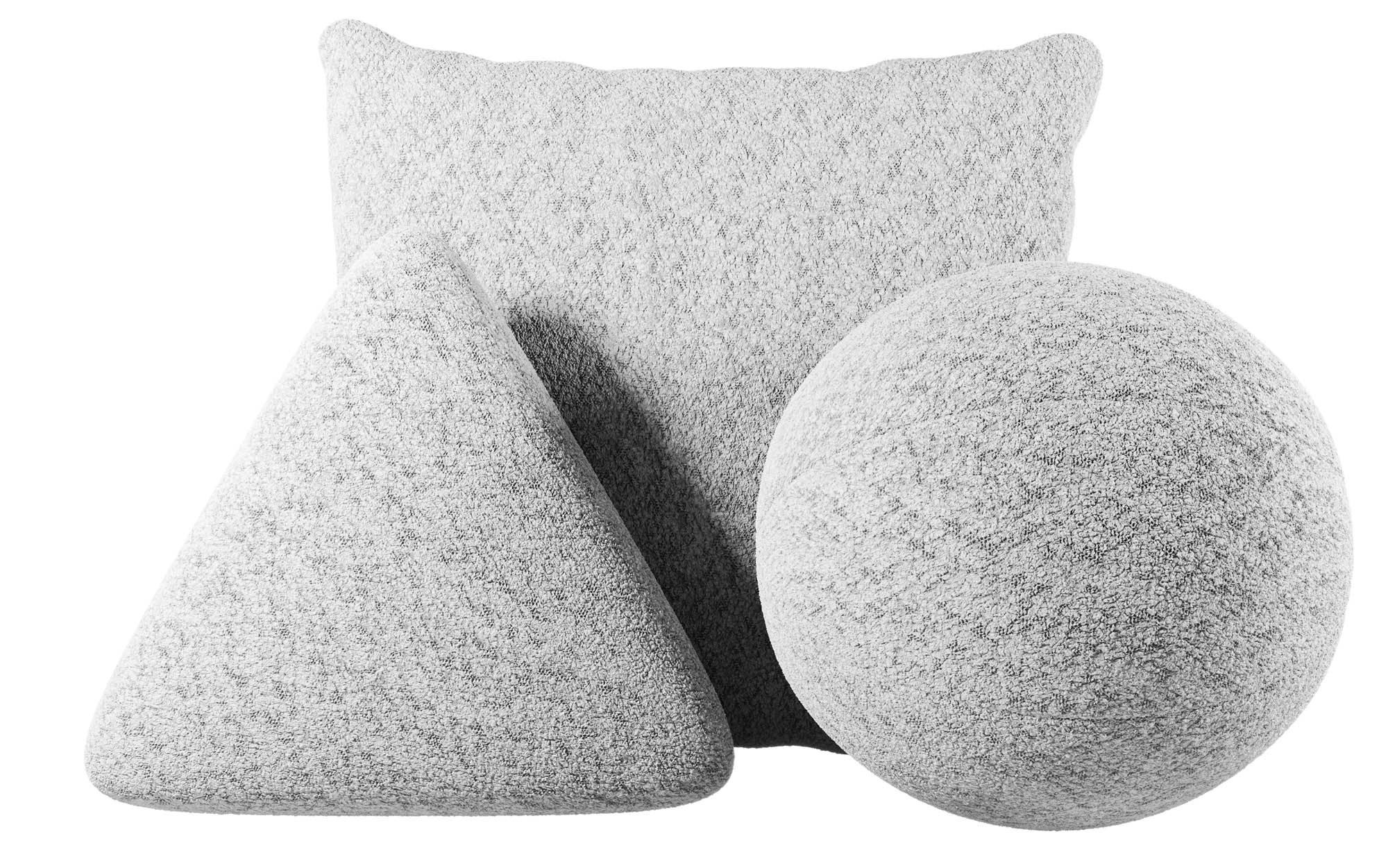 Luxuriöses Bouclé Zierkissen Set Gava Sphere Nook – Weich & Stilvoll
