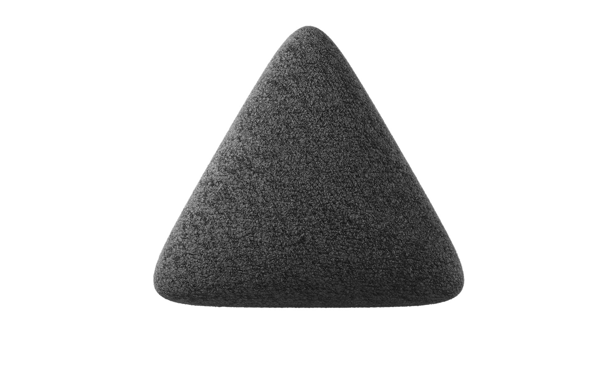 Elegantes Dreieckiges Bouclé Zierkissen Nook für Stilvolle Gemütlichkeit Zuhause