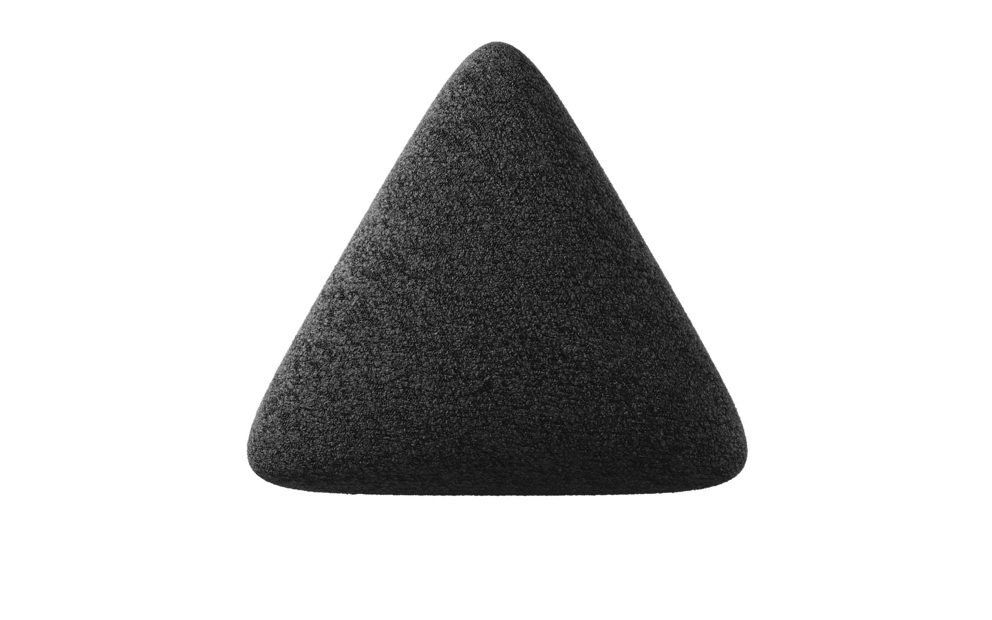 Elegantes Dreieckiges Bouclé Zierkissen Nook für Stilvolle Gemütlichkeit Zuhause