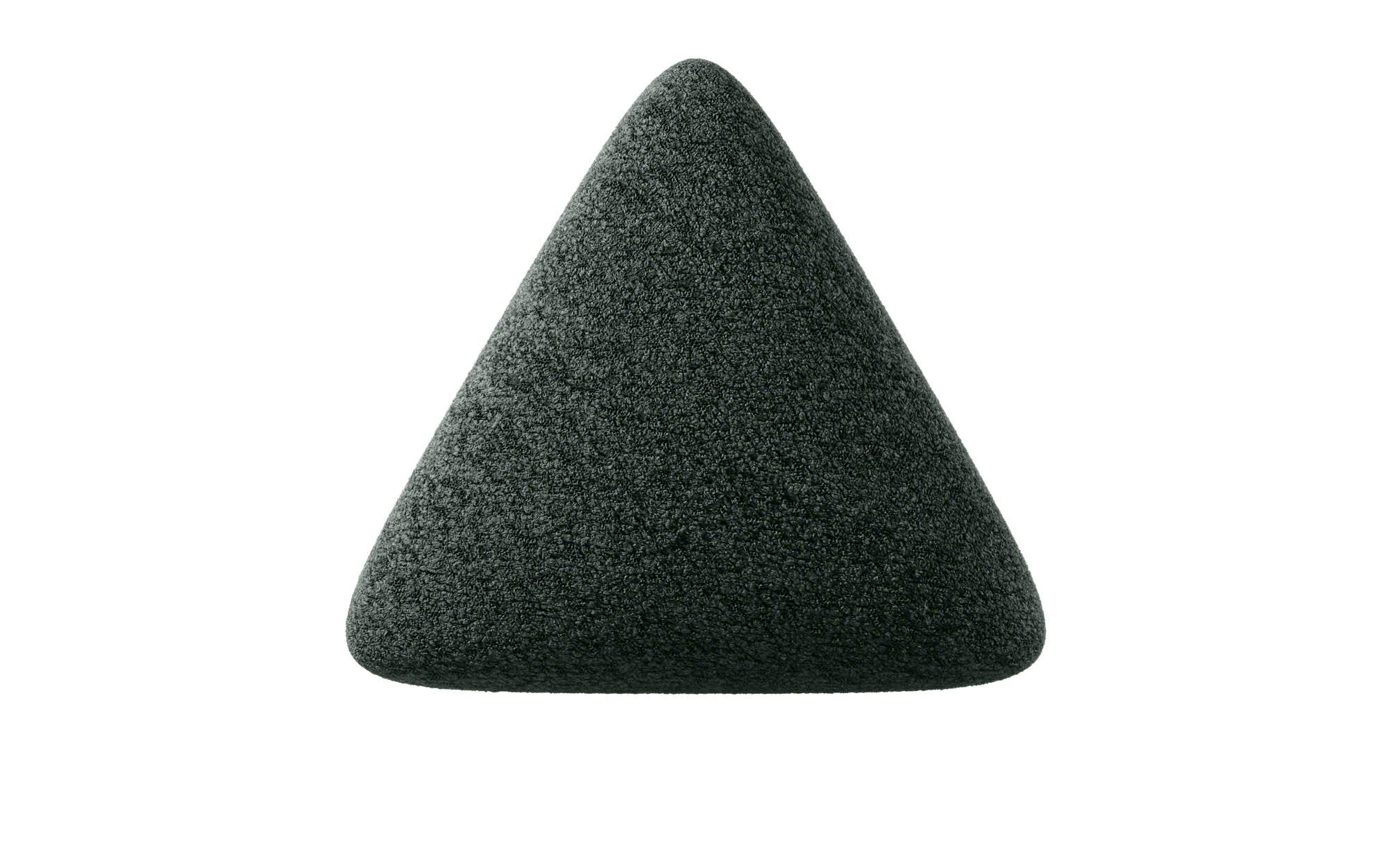 Elegantes Dreieckiges Bouclé Zierkissen Nook für Stilvolle Gemütlichkeit Zuhause