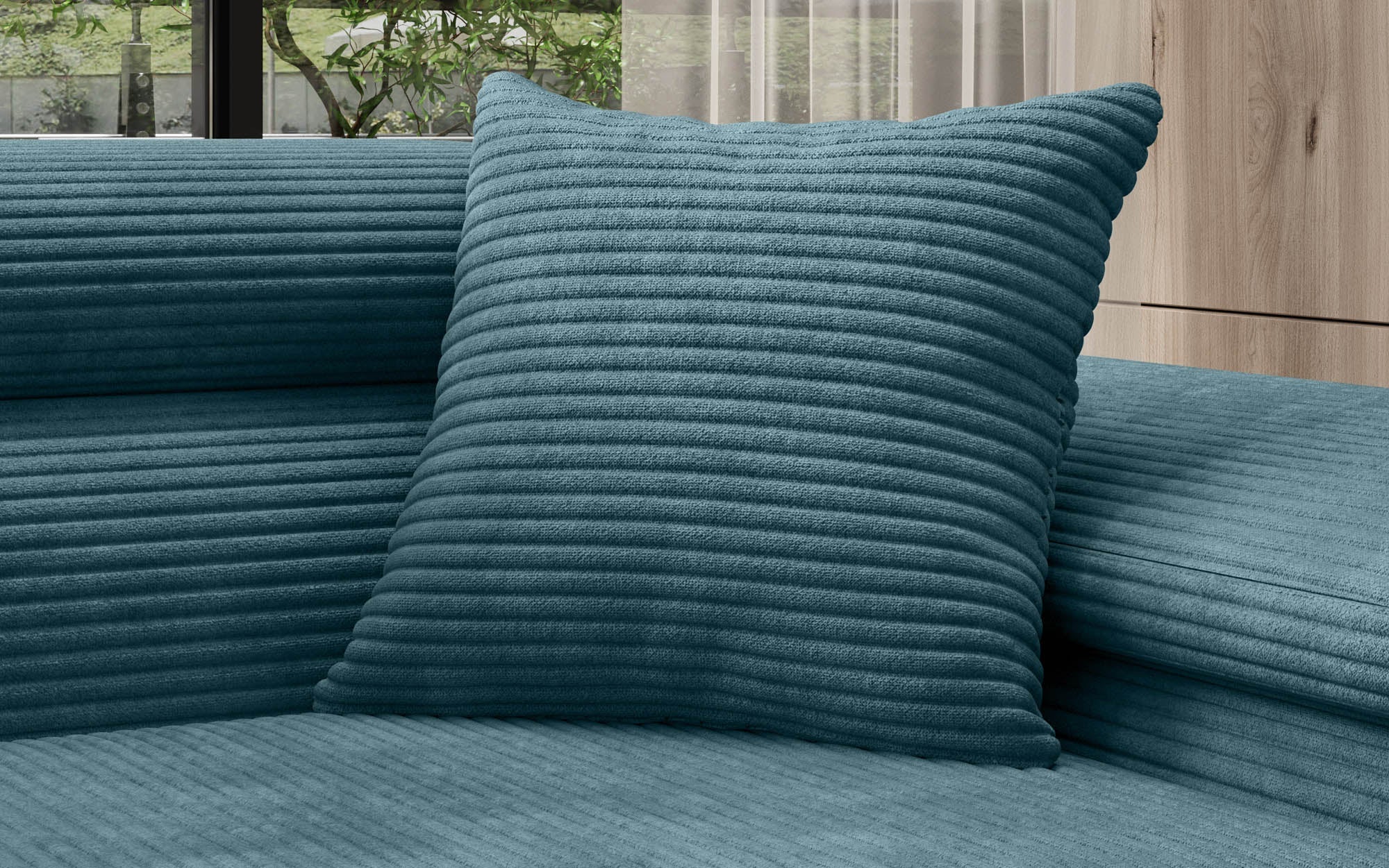 Luxuriöses Gava Cord-Zierkissen 50x50 cm: Weich, Robust, Stilvoll für Ihr Zuhause