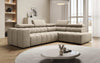 Luxuriöses Designer Sofa Aurora L mit Elektrischer Schlaffunktion, Kopfstützen & Stauraum