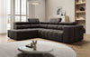 Luxuriöses Designer Sofa Aurora L mit Elektrischer Schlaffunktion, Kopfstützen & Stauraum