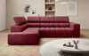 Luxuriöses Designer Sofa Aurora L mit Elektrischer Schlaffunktion, Kopfstützen & Stauraum