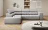 Luxuriöses Designer Sofa Aurora L mit Elektrischer Schlaffunktion, Kopfstützen & Stauraum