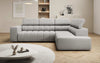 Luxuriöses Designer Sofa Aurora L mit Elektrischer Schlaffunktion, Kopfstützen & Stauraum