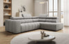 Luxuriöses Designer Sofa Aurora L mit Elektrischer Schlaffunktion, Kopfstützen & Stauraum