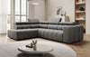 Luxuriöses Designer Sofa Aurora L mit Elektrischer Schlaffunktion, Kopfstützen & Stauraum