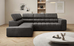 Lade das Bild in den Galerie-Viewer, Luxuriöses Designer Sofa Aurora L mit Elektrischer Schlaffunktion, Kopfstützen &amp; Stauraum
