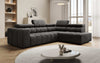 Luxuriöses Designer Sofa Aurora L mit Elektrischer Schlaffunktion, Kopfstützen & Stauraum