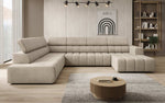 Lade das Bild in den Galerie-Viewer, Luxuriöses Aurora Maxi Samt Designer Sofa mit Elektrischer Sitzerweiterung und Schlafsofa-Funktion

