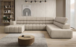 Lade das Bild in den Galerie-Viewer, Luxuriöses Aurora Maxi Samt Designer Sofa mit Elektrischer Sitzerweiterung und Schlafsofa-Funktion
