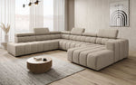 Lade das Bild in den Galerie-Viewer, Luxuriöses Aurora Maxi Samt Designer Sofa mit Elektrischer Sitzerweiterung und Schlafsofa-Funktion
