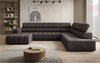Luxuriöses Aurora Maxi Samt Designer Sofa mit Elektrischer Sitzerweiterung und Schlafsofa-Funktion