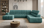 Lade das Bild in den Galerie-Viewer, Luxuriöses Aurora Maxi Samt Designer Sofa mit Elektrischer Sitzerweiterung und Schlafsofa-Funktion
